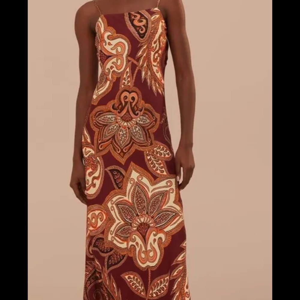 Farm Rio Paisley Maxi Slip Dress